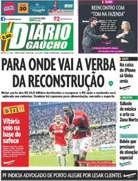 Capa do jornal Diário Gaúcho 21/11/2025