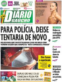 Capa do jornal Diário Gaúcho 22/02/2025
