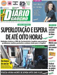 Capa do jornal Diário Gaúcho 22/05/2025