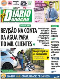 Capa do jornal Diário Gaúcho 22/07/2025