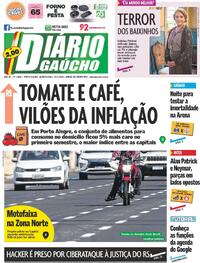 Capa do jornal Diário Gaúcho 23/07/2025