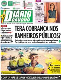 Capa do jornal Diário Gaúcho 24/01/2025