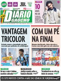 Capa do jornal Diário Gaúcho 24/02/2025