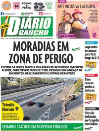 Capa do jornal Diário Gaúcho 24/05/2025