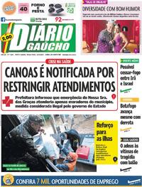 Capa do jornal Diário Gaúcho 24/06/2025