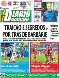 Capa do jornal Diário Gaúcho 24/07/2025