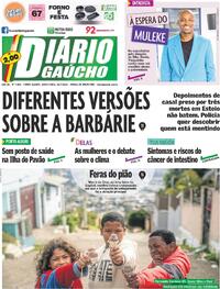 Capa do jornal Diário Gaúcho 25/07/2025