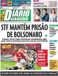 Capa do jornal Diário Gaúcho 25/11/2025