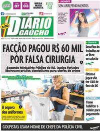 Capa do jornal Diário Gaúcho 26/02/2025