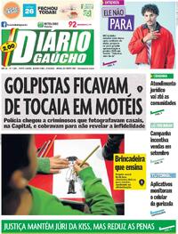 Capa do jornal Diário Gaúcho 27/08/2025