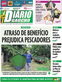 Capa do jornal Diário Gaúcho 27/12/2025
