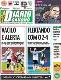 Capa do jornal Diário Gaúcho 28/07/2025