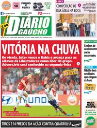 Capa do jornal Diário Gaúcho 29/05/2025