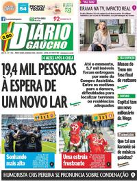 Capa do jornal Diário Gaúcho 29/09/2025