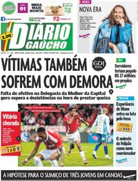 Capa do jornal Diário Gaúcho 30/04/2025