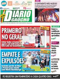 Capa do jornal Diário Gaúcho 02/02/2026