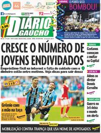Capa do jornal Diário Gaúcho 02/03/2026