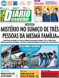 Capa do jornal Diário Gaúcho 03/02/2026