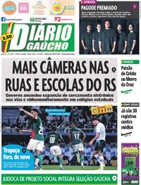 Capa do jornal Diário Gaúcho 03/04/2026
