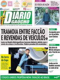 Capa do jornal Diário Gaúcho 03/06/2026