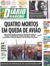 Capa do jornal Diário Gaúcho 04/04/2026