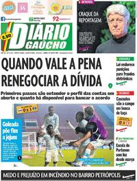 Capa do jornal Diário Gaúcho 06/05/2026