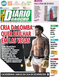 Capa do jornal Diário Gaúcho 07/02/2026