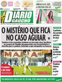 Capa do jornal Diário Gaúcho 07/05/2026