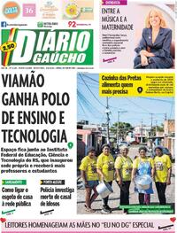 Capa do jornal Diário Gaúcho 08/05/2026