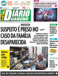 Capa do jornal Diário Gaúcho 11/02/2026