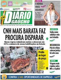 Capa do jornal Diário Gaúcho 11/08/2026