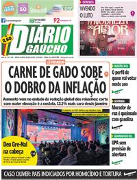 Capa do jornal Diário Gaúcho 12/08/2026