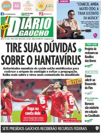 Capa do jornal Diário Gaúcho 13/05/2026