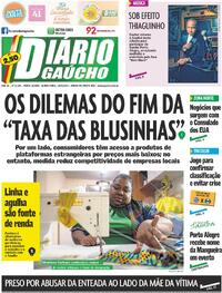 Capa do jornal Diário Gaúcho 14/05/2026