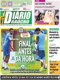 Capa Diário Gaúcho 14/07/2026