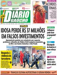 Capa Diário Gaúcho 14/08/2026