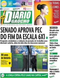 Capa Jornal Diário Gaúcho
