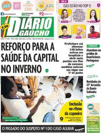 Capa do jornal Diário Gaúcho 16/04/2026