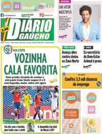 Capa Jornal Diário Gaúcho