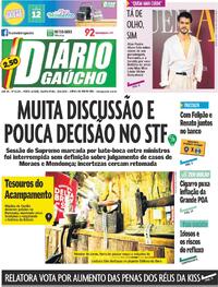 Capa Diário Gaúcho 16/09/2026