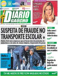 Capa Jornal Diário Gaúcho