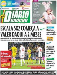 Capa Jornal Diário Gaúcho