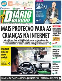 Capa do jornal Diário Gaúcho 18/03/2026