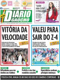 Capa do jornal Diário Gaúcho 18/05/2026