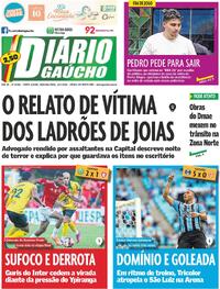 Capa do jornal Diário Gaúcho 19/01/2026