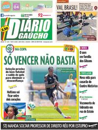 Capa Jornal Diário Gaúcho