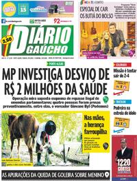 Capa do jornal Diário Gaúcho 19/09/2026