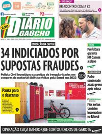 Capa do jornal Diário Gaúcho 20/02/2026