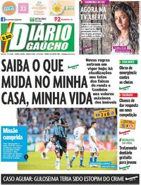 Capa do jornal Diário Gaúcho 22/04/2026
