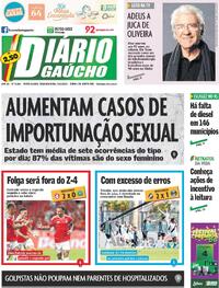 Capa do jornal Diário Gaúcho 23/03/2026